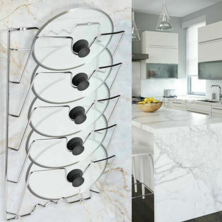 Belfry Kitchen Cupboard Saucepans Pan Lids Storage Rack Holder ? Holds